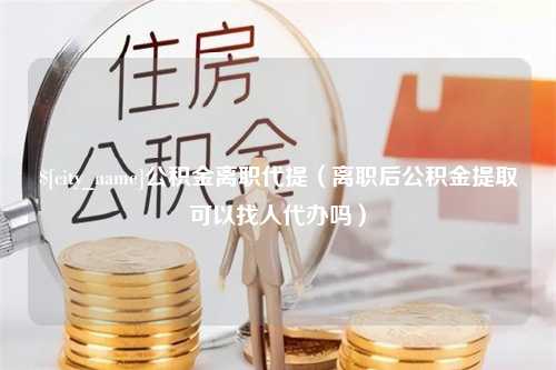 淮滨公积金离职代提（离职后公积金提取可以找人代办吗）